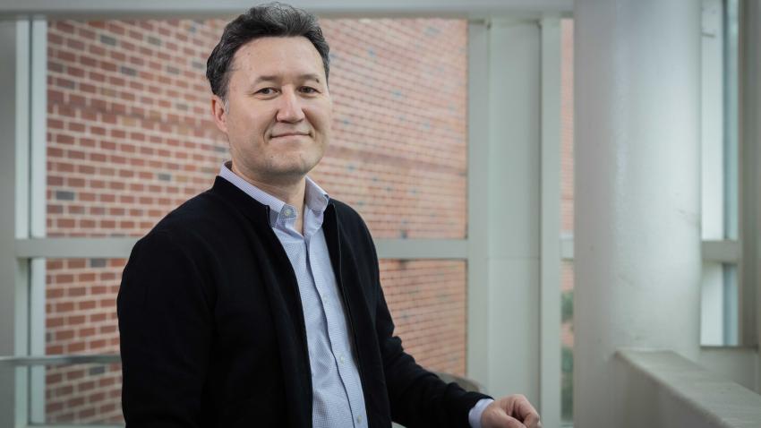 Aibek Musaev earned CS degrees at Georgia Tech and is now a lecturer in the School of Computing Instruction. Photos by Kevin Beasley/ College of Computing.