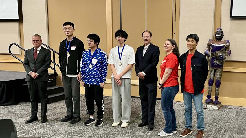 Weiyu Chen, Kevin Shan, and Xieting Chu placed third nationally. Photos by Marianna Cao.