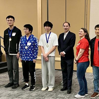 Weiyu Chen, Kevin Shan, and Xieting Chu placed third nationally. Photos by Marianna Cao.